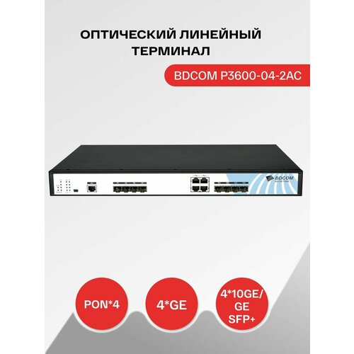 Оптический линейный терминал BDCOM P3600-04-2AC 62150₽