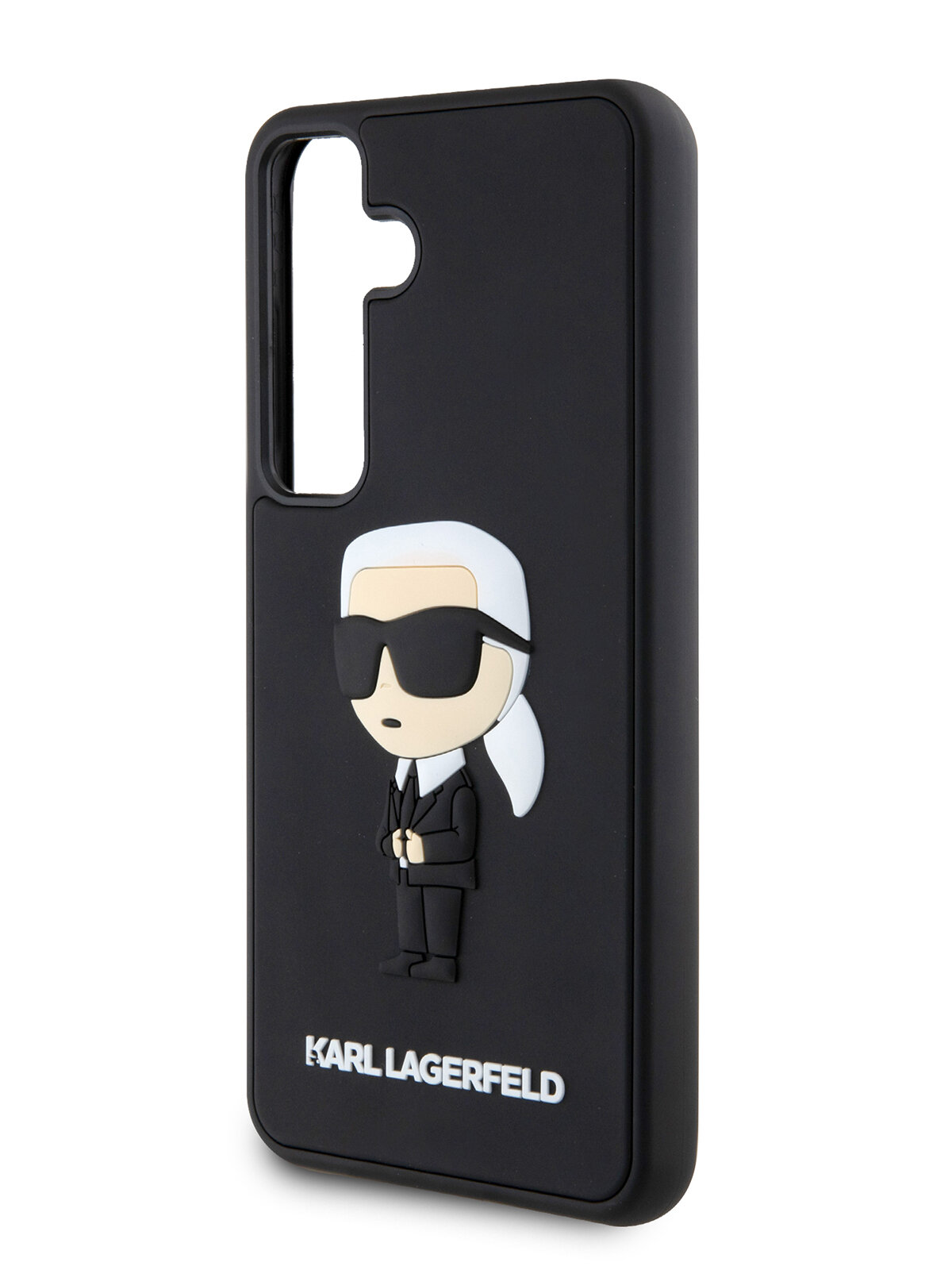 Lagerfeld для Galaxy S24 чехол 3D Rubber NFT Karl Ikonik Hard Black