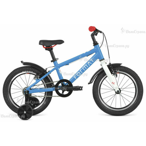 Детский велосипед Format Kids 16 (2022) 16 Синий (95-110 см) все модели велосипедов и самокатов format детский велосипед format kids 16 2021 16 бирюзовый матовый