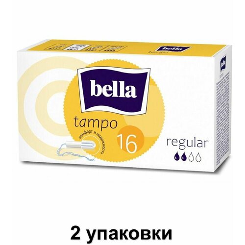 BELLA Тампоны tampo Regular без аппликатора, 16 шт, 2 уп