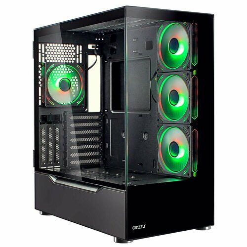 Ginzzu корпус GL750 FAN 12MB6 RGB 4 USB3.0 CRC10