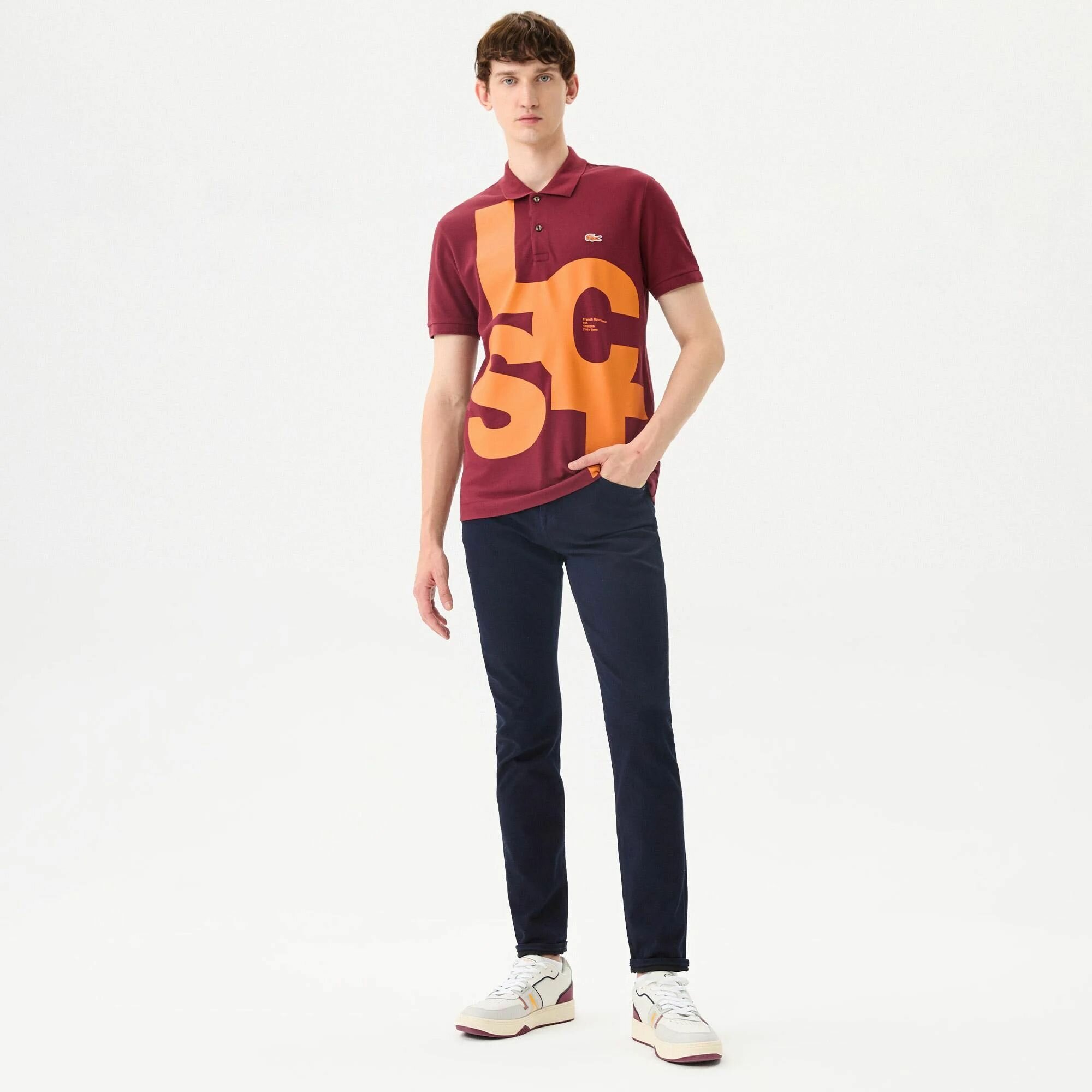 Джинсы зауженные LACOSTE Slim fit, размер T3032, темно-синий