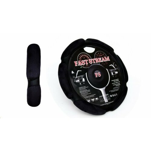 Оплетка руля M 37-38 см спонж (6 подушек) черная