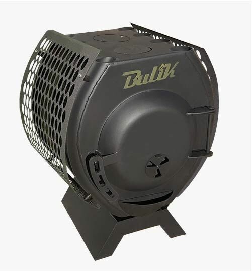 Печь отопительная дровяная длительного горения Bulik 150 c экраном