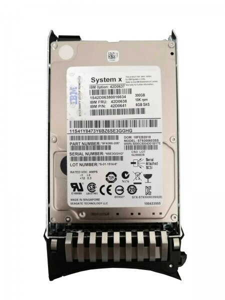 Жесткий диск IBM 42D0637 300Gb 10000 SAS 2,5" HDD