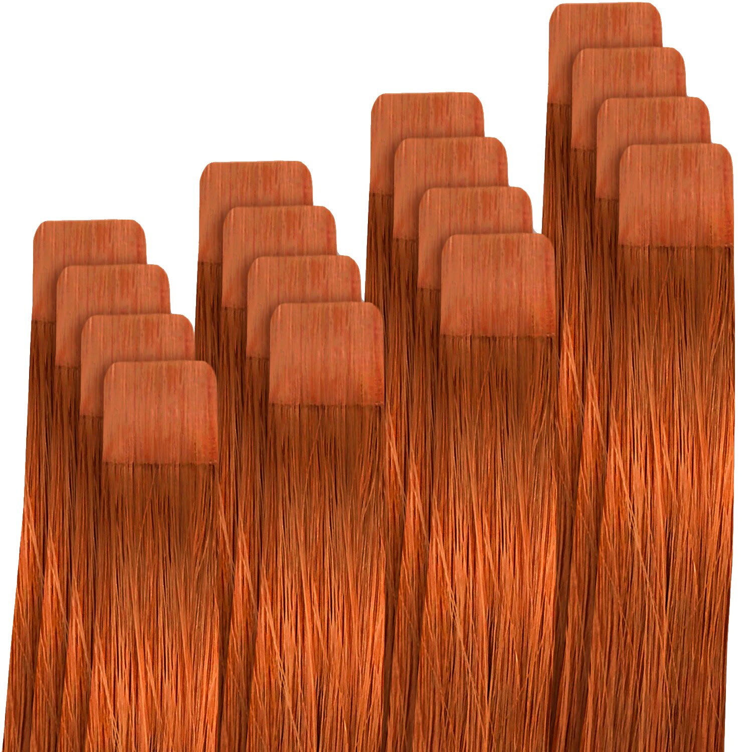 Hairshop Color test 7.44 ШП 40см (16 микролент) (Рыже красный)