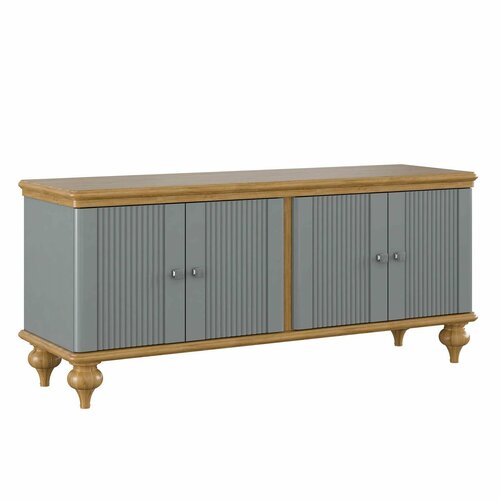 Тумба под обувь Прихожая Рандеву 40 (серый №7042+антик №24)