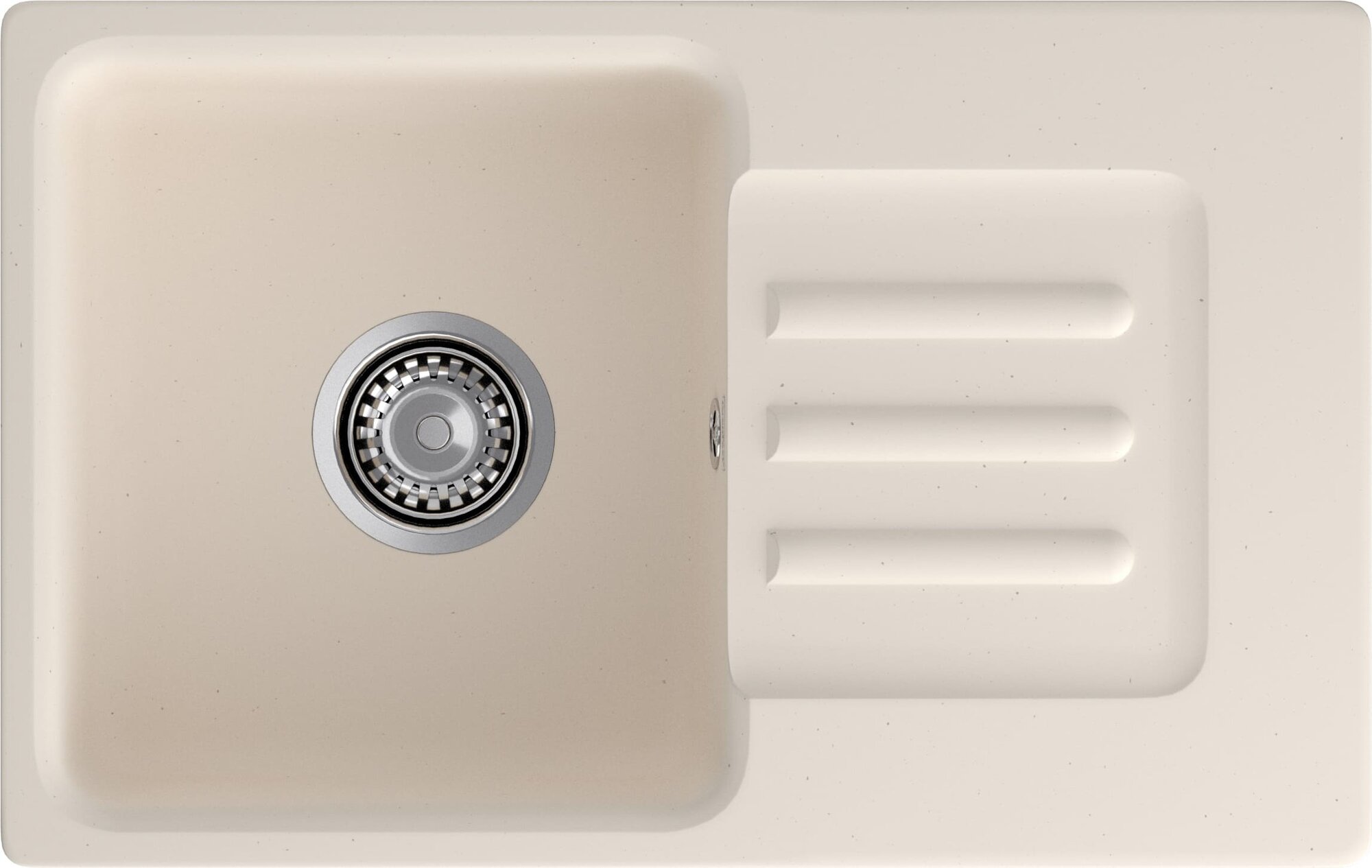 фото Мойка кухонная GranFest SMART 680L 1-чаш+кр 680*430 белый