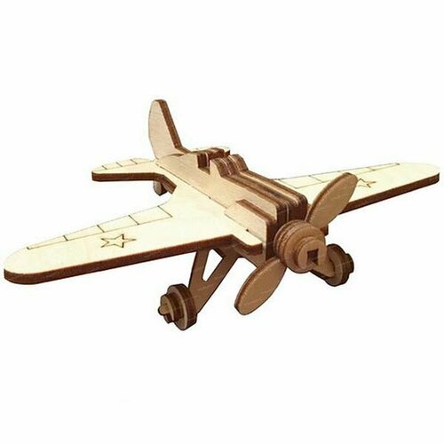 Деревянный конструктор Военный самолёт И-16 POLLY 260₽