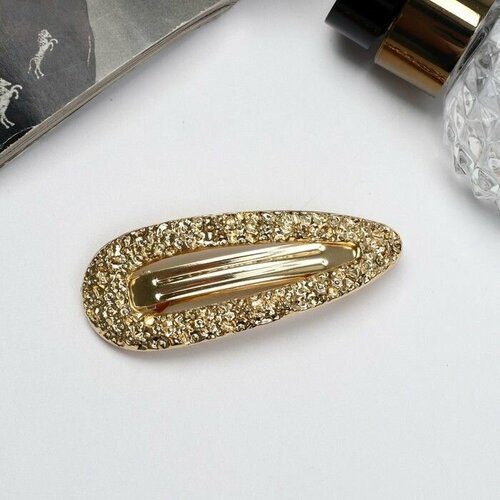 Заколка-автомат для волос Либерти лава невидимка 25х7 см золото 550₽