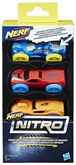 Hasbro - Nerf Nitro машинки 3 шт, №3 синяя/красная/оранжевая