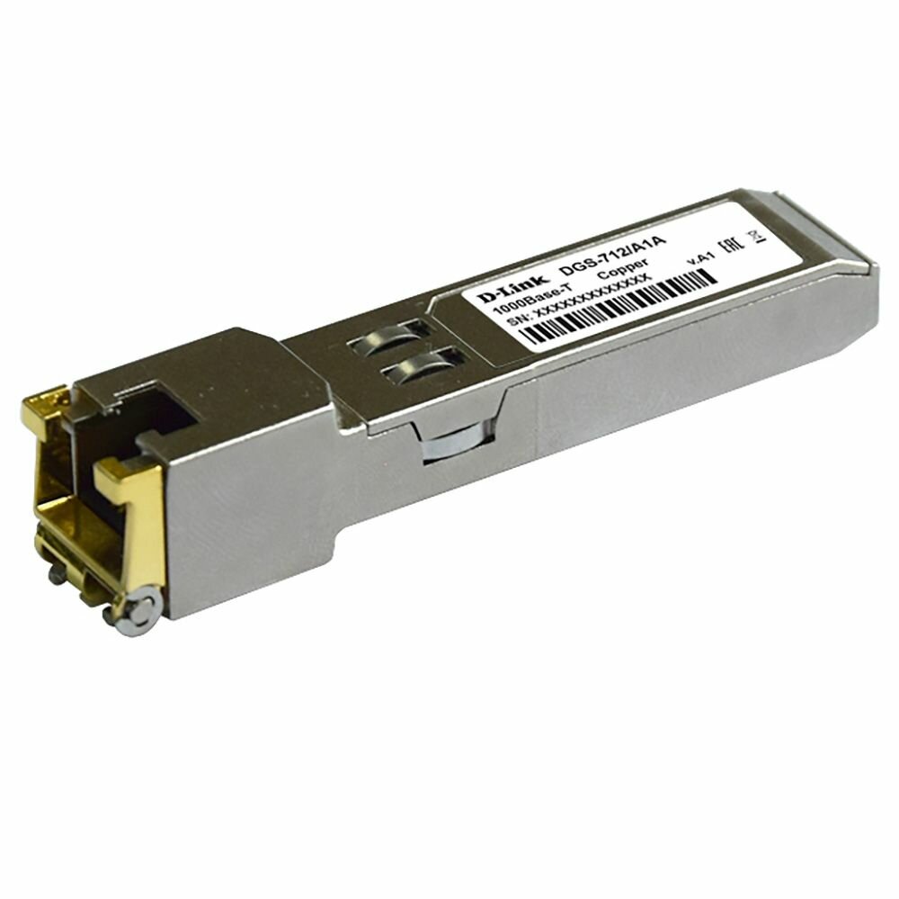 Трансивер D-Link SFP Transceiver with 1 1000Base-T port.Copper transceiver (up to 100m) 3.3V power. D-LinkCopper transceiver (up to 100m) 3.3V power. (712/A2A)