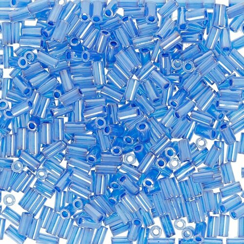 Бисер TOHO Bugle, №4, 3 мм, 5 штх5 г, №0917, темно-голубой перламутр