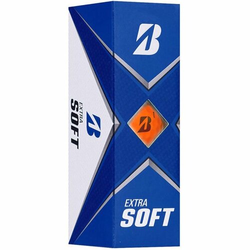 Мяч для гольфа Bridgestone Extra Soft, BGBX1OXJE, 3 штуки в упаковке, оранжеый