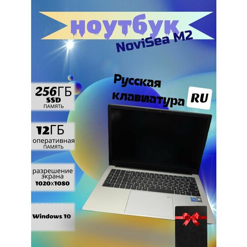 Ноутбук 156 NoviSea M2 IPS 4-Ядра 12Gb 256Gb 2350000₽