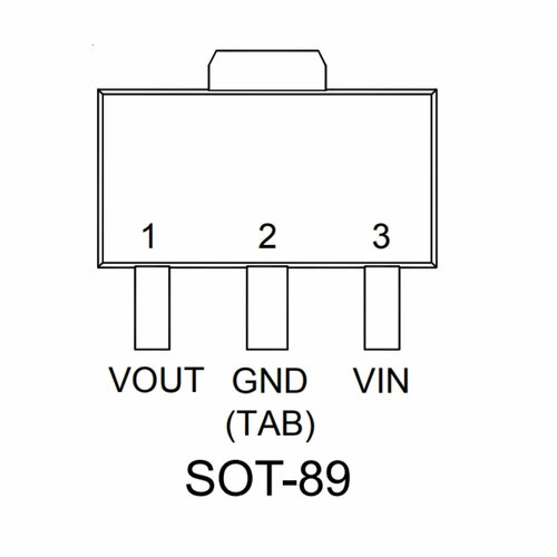 Микросхема RT9166A-12PXL SOT-89 10 шт оригинальный три клеммы cj79l15 sot 89 15 в 100 ма чип регулятора отрицательного напряжения