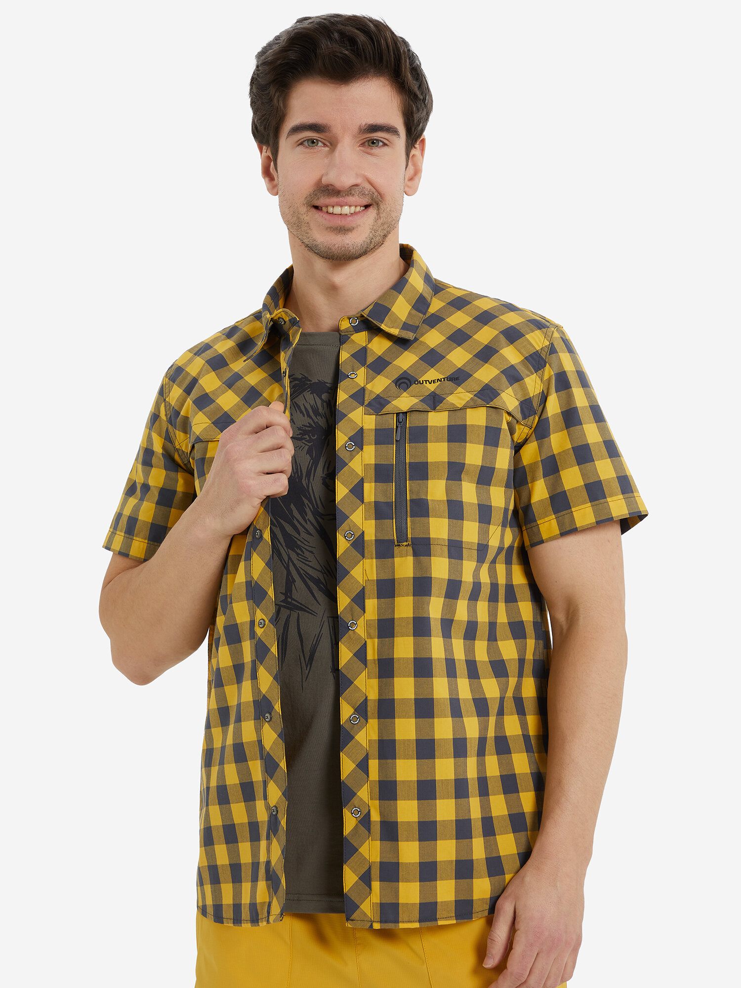 Рубашка OUTVENTURE Hiking Men's Short Sleeve Shirt