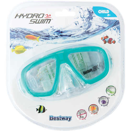 Маска для ныряния BESTWAY Hydro-Swim, с 3 лет, Арт. 22011 набор для ныряния маска трубка цвета микс 24053 bestway