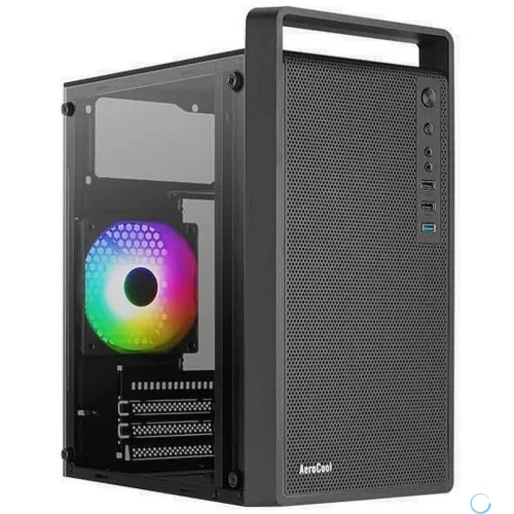 Корпус MiniTower AEROCOOL CS-109-G-BK-v1 black (4711099472376) (без блока питания)