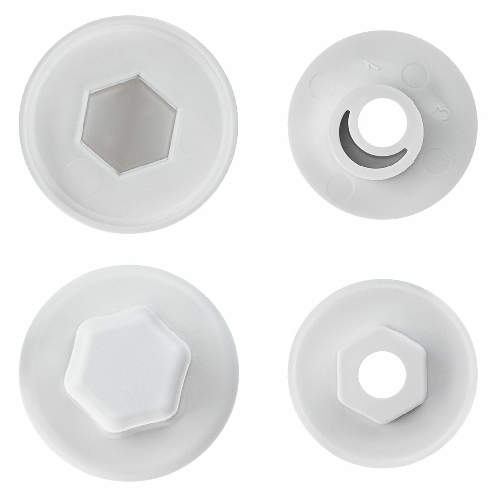 Втулка с колпачком для крепления для раковины, 2 шт, MasterProf — фото 1