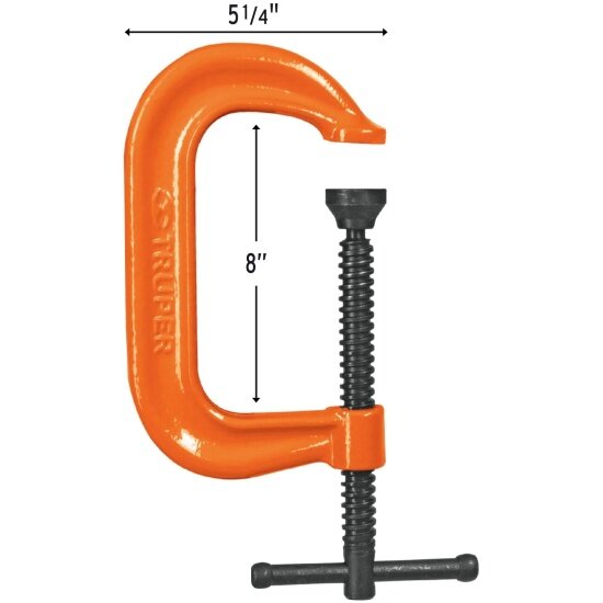Струбцина C-образная Truper PTF-8 17657, усиленная
