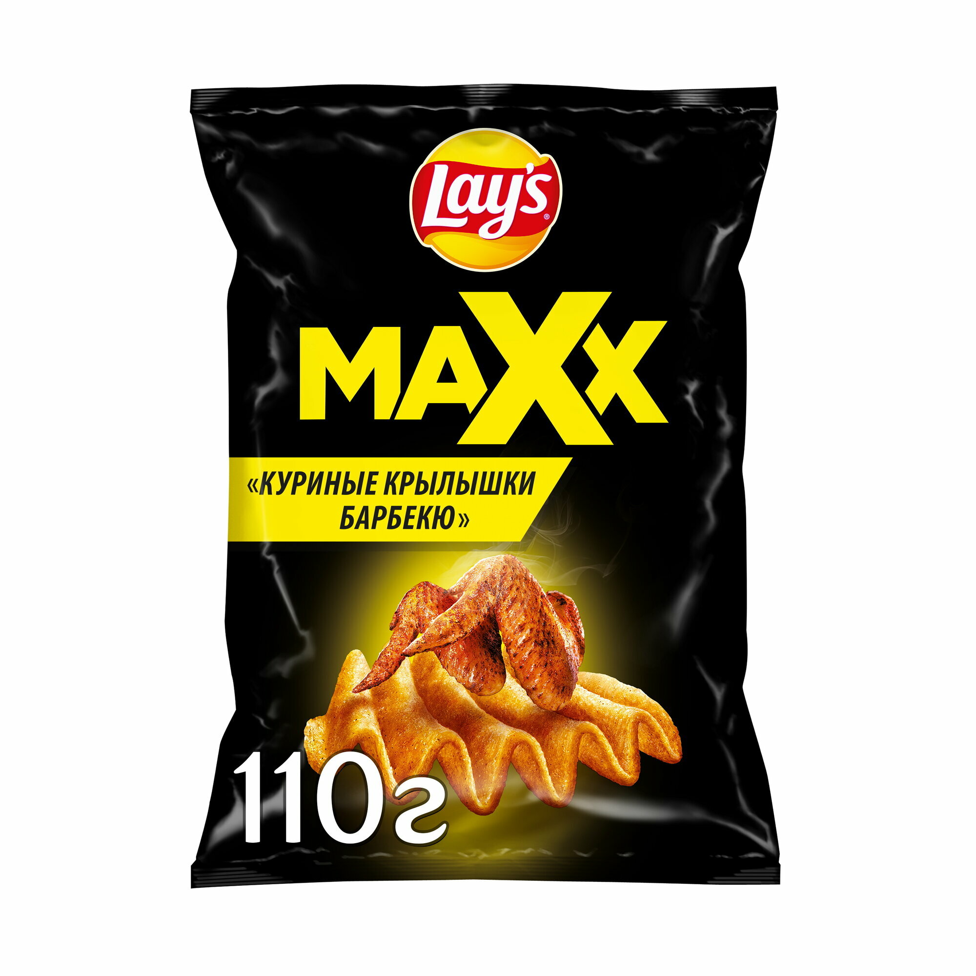 Чипсы картофельные Lay's Maxx Куриные крылышки барбекю 110г