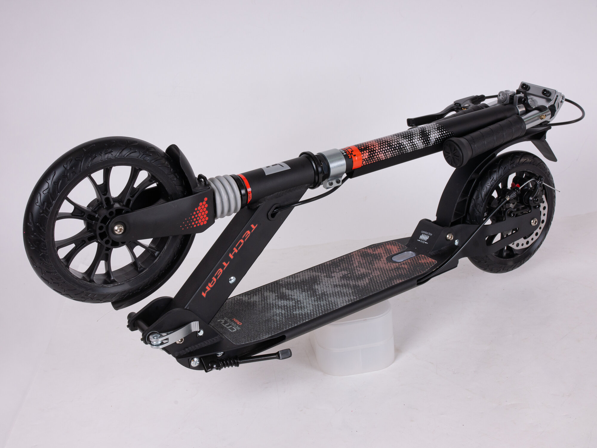 Городской самокат Tech Team City Scooter Disk Brake 2024 red