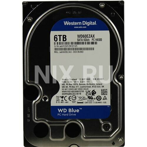 Жесткий диск Western digital Blue 6 Тб WD60EZAX