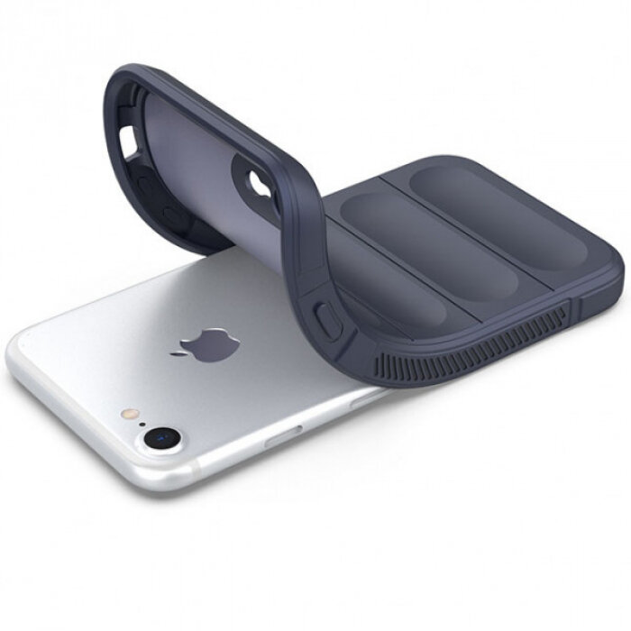 Flex Silicone Противоударный чехол для iPhone 7 / 8 / SE (2020, 2022) с защитой камеры и микрофиброй — фото 1