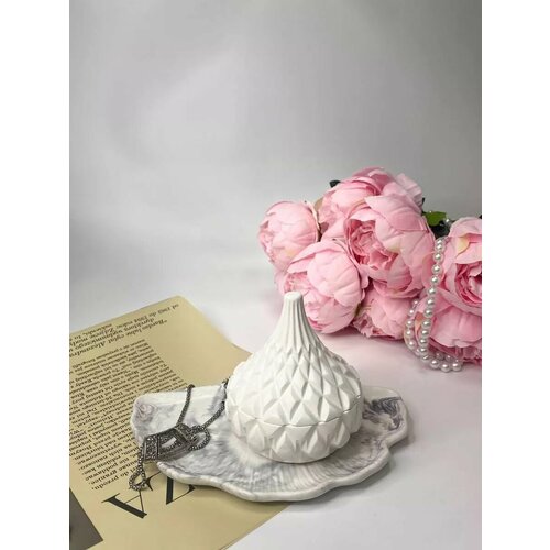 Аромасвеча с декоративным набором из гипса 2 предмета №9