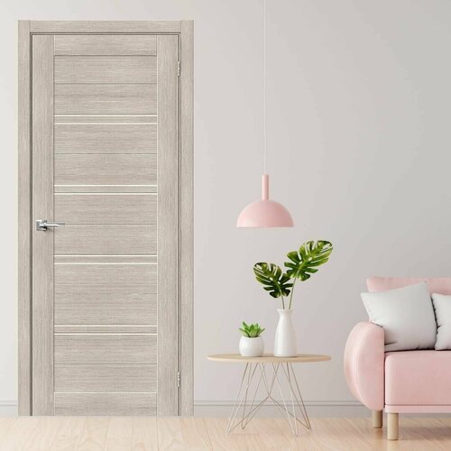 Межкомнатная дверь BV 28 Cappuccino 700х2000 матовое стекло (комплект)