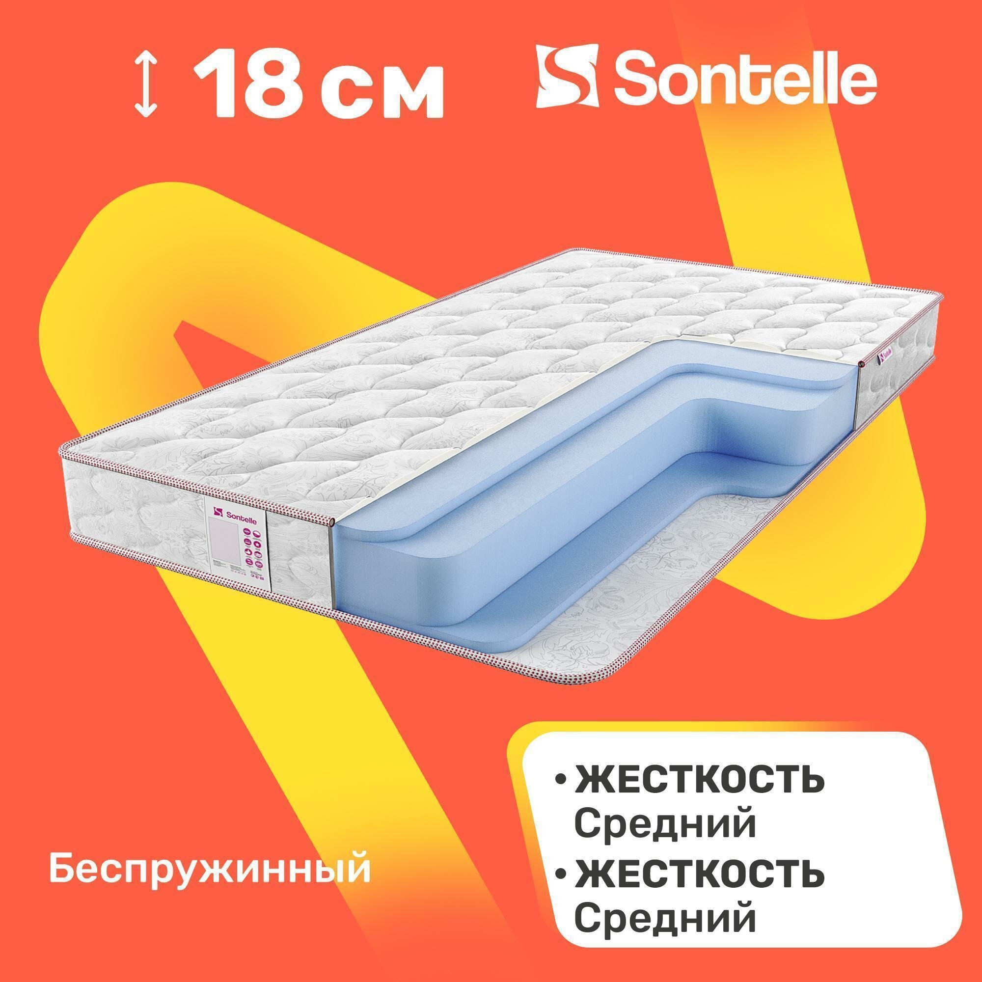 Матрас беспружинный Sontelle Libre Roll 18 80x190