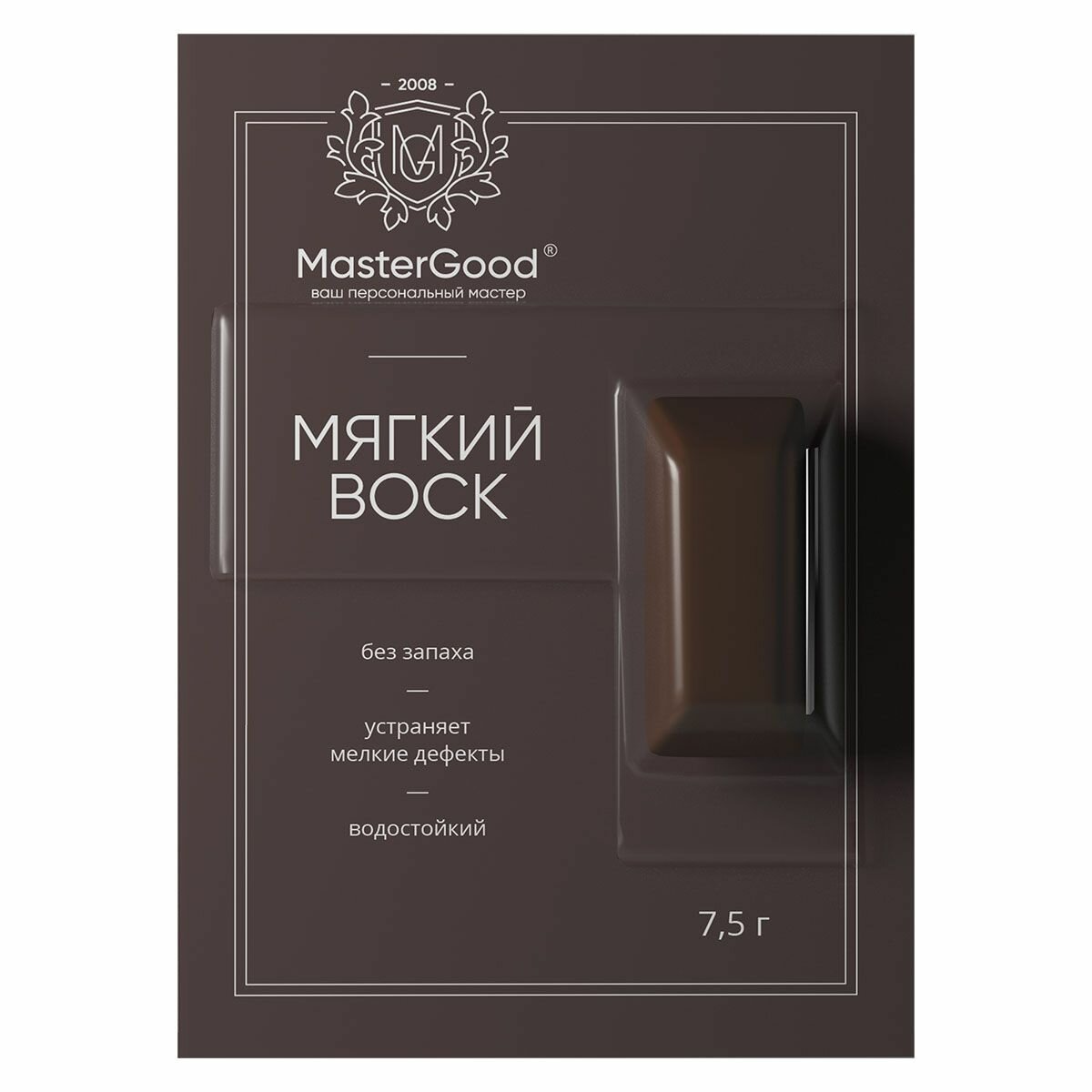 MasterGood Мягкий воск для реставрации деревянных ламинированных пластиковых поверхностей венге №146
