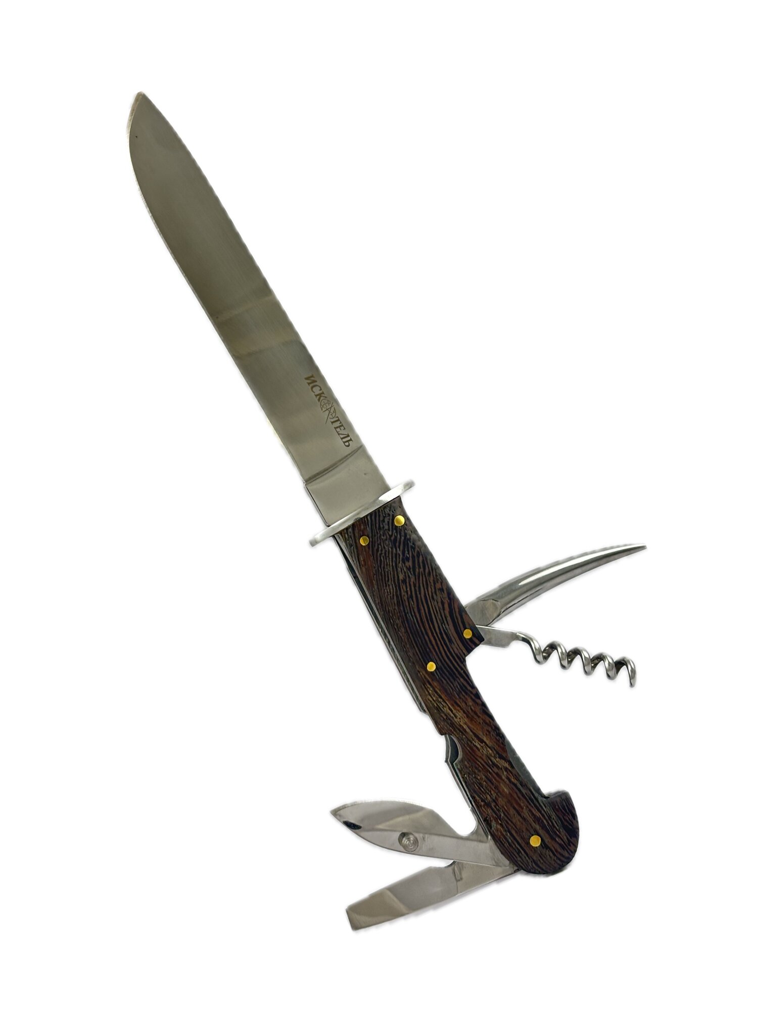 Туристический нож Pirat "Искатель", нержавеющая сталь, клинок 14,5см