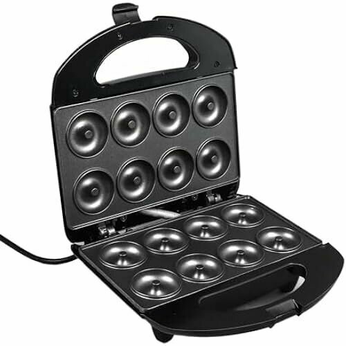 Мини-машина для изготовления пончиков для детского завтрака закусок десертов мини-машина для приготовления пончиков с антипригарным покрытием сенсорная ручка на 8 пончиков двусторонний нагрев 1842000₽