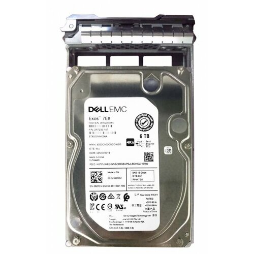 Жесткий диск Dell 2R7232-157 6Tb 7200 SAS 35 HDD 62345₽