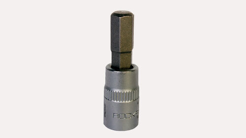 Изображение товара Головка с шестигранником ROCKFORCE hex 1/4 H7 мм, хромованадиевая сталь