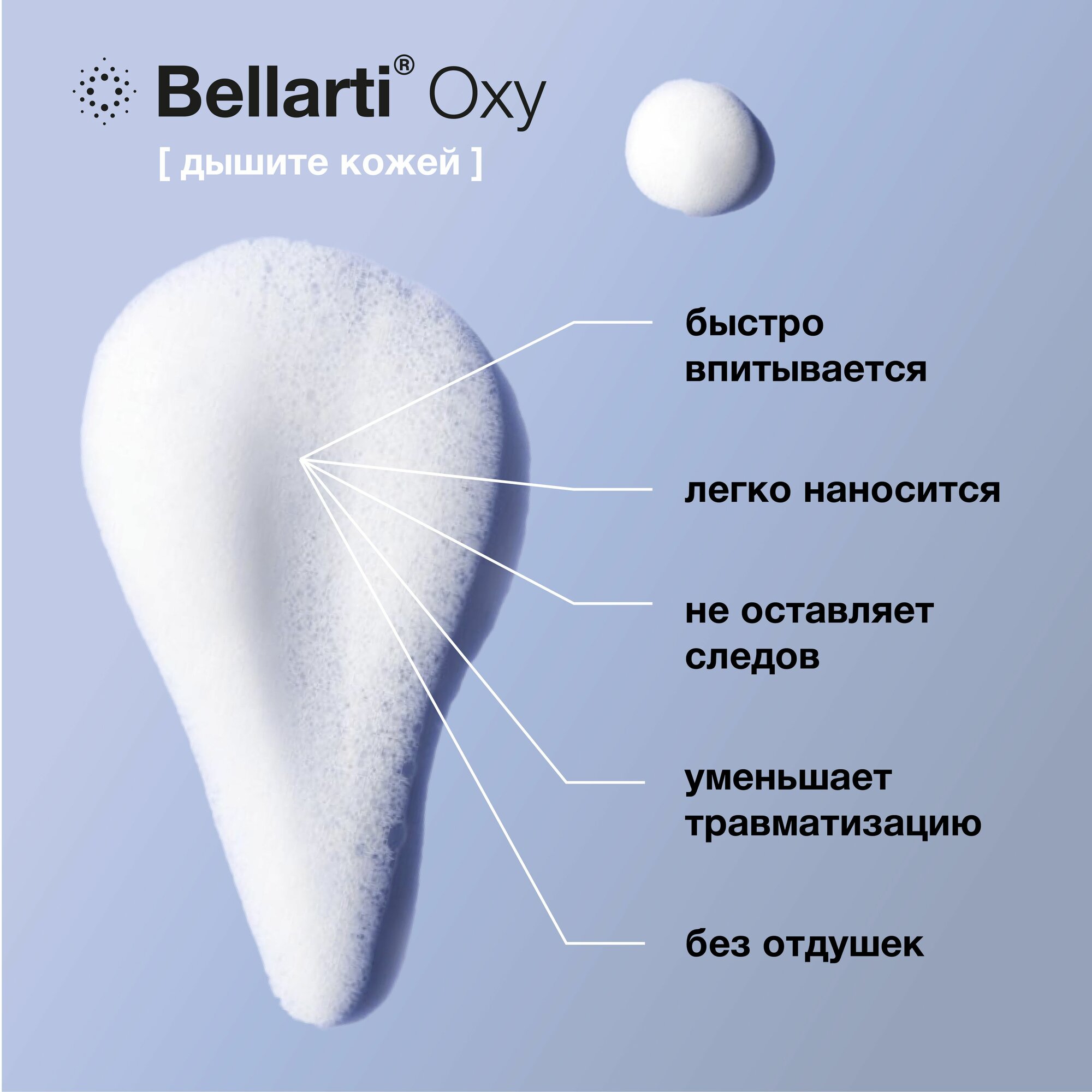 Лекарства От Ожогов Глаз Заживляющая пенка регенерация после чистки лица, пилинга, от солнечных ожогов, 150 мл Bellarti Oxy