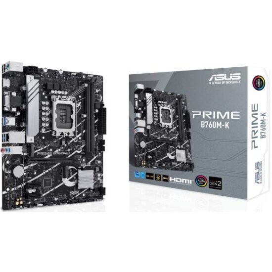 Материнская плата Asus PRIME B760M-K, microATX, DDR5, Intel B760 — фото 1