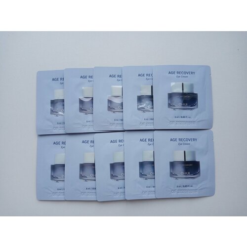 Набор из 10 штук O HUI Age Recovery Eye Cream 1ml Антивозрастной крем для век с коллагеном 680₽