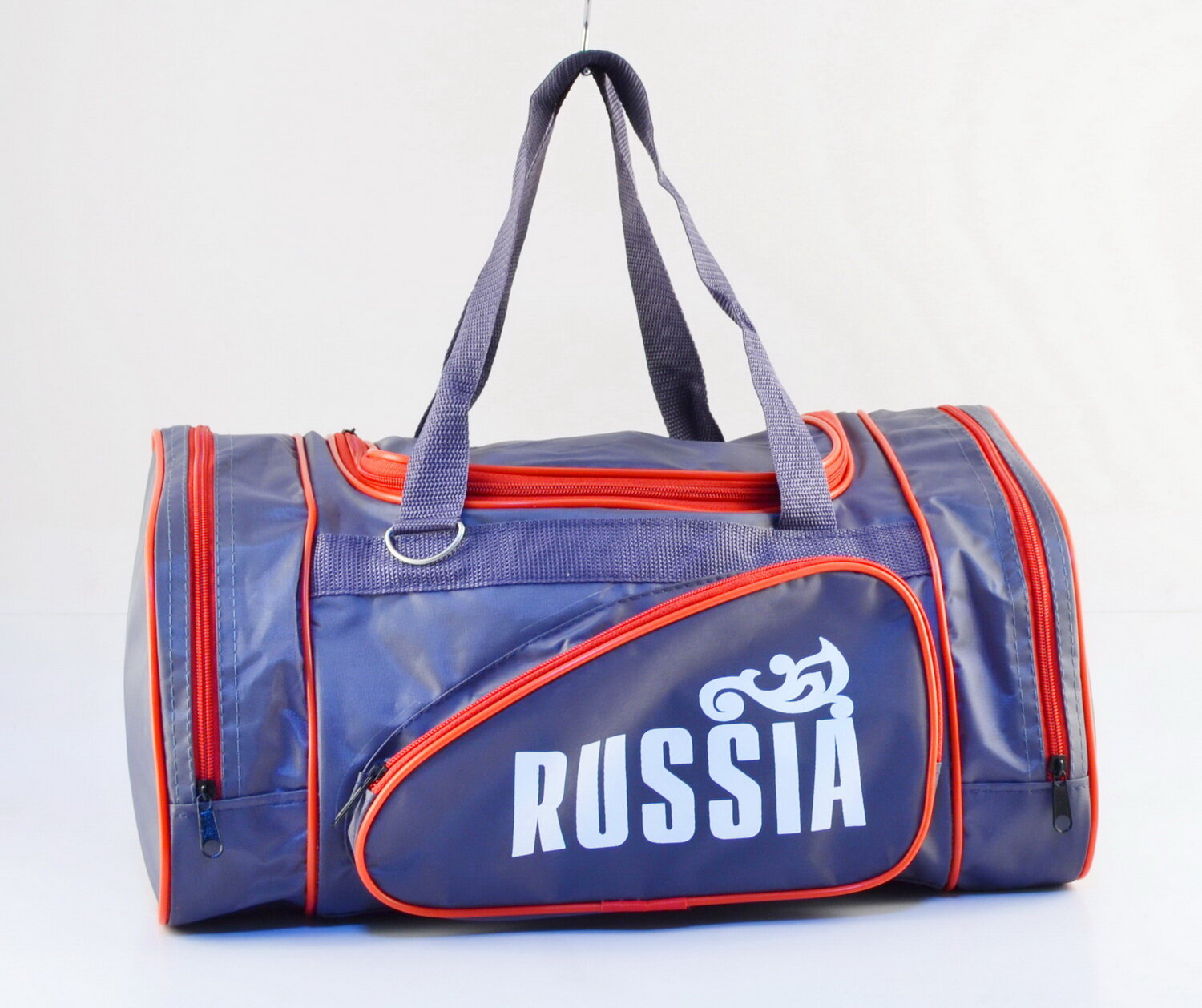 Сумка дорожная Сакси, 21х41х23 см, ручная кладь, синий