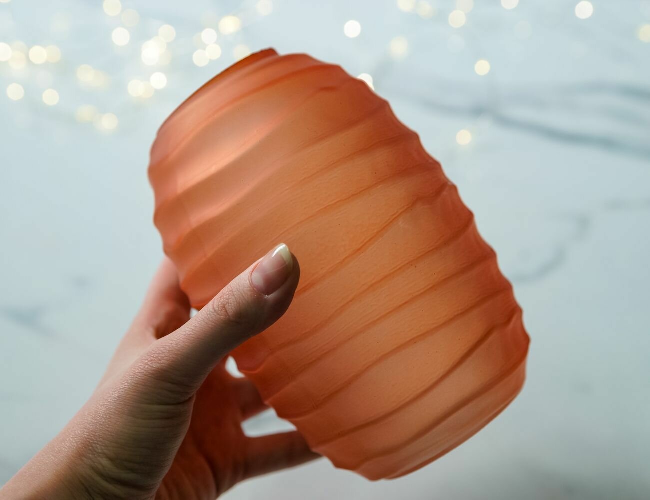 Стеклянная ваза, 16 см — фото 1