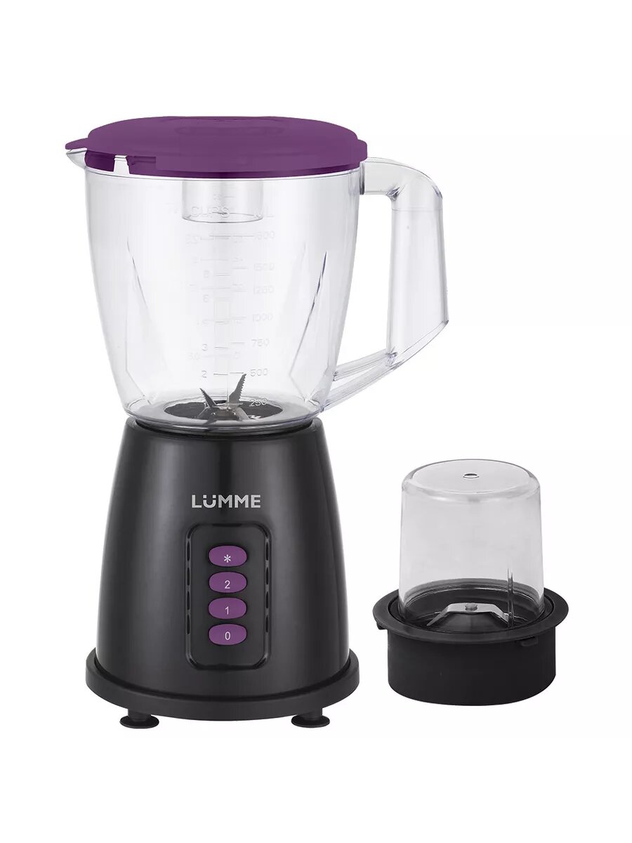 Блендер LUMME LU-KP1891B, стационарный, 2 л, пластик, нержавеющая сталь, 1500Вт