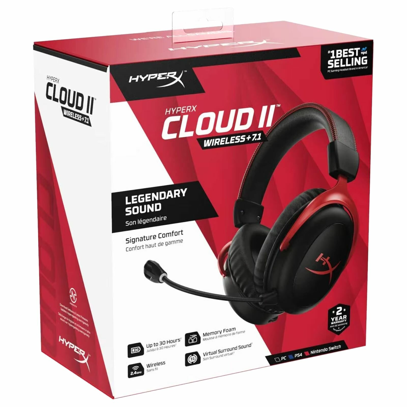 Наушники с микрофоном HyperX Cloud II черный (4P5K4AA) - фото №8