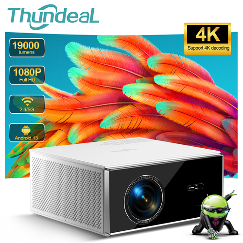 Проектор ThundeaL TDA7W 2K 4K Full HD 1080P 2 32 ГБ Android 13 Wi-Fi 27900₽