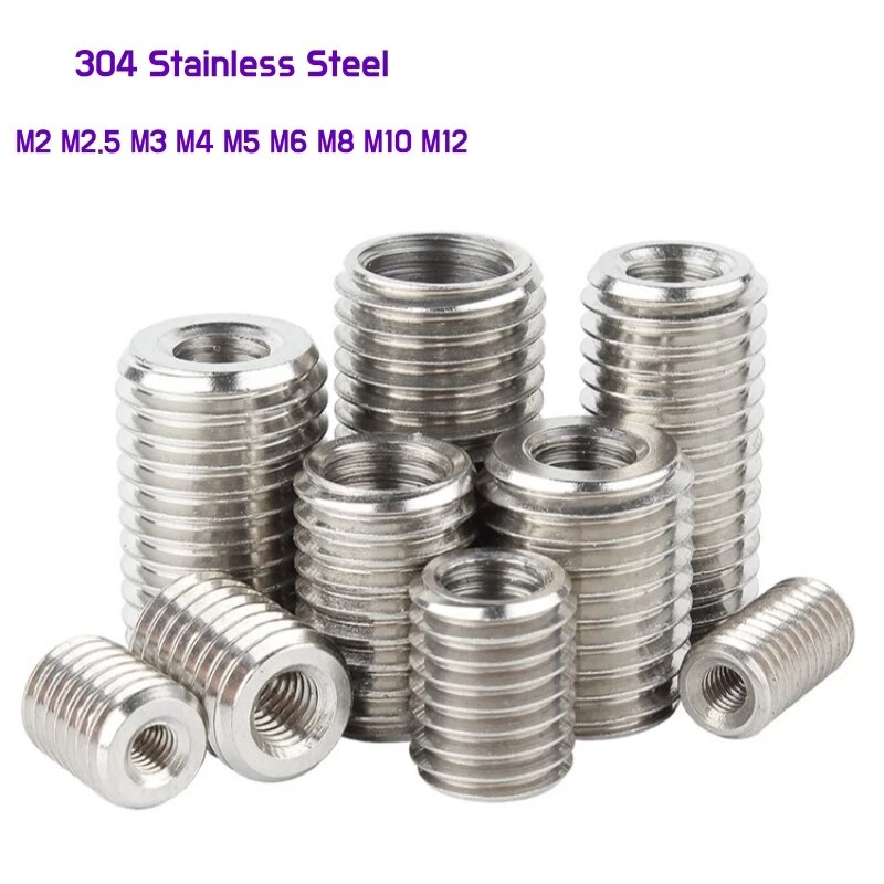 Адаптеры резьбы из нержавеющей стали M2-M12 M8xM16-1pcs 10mm
