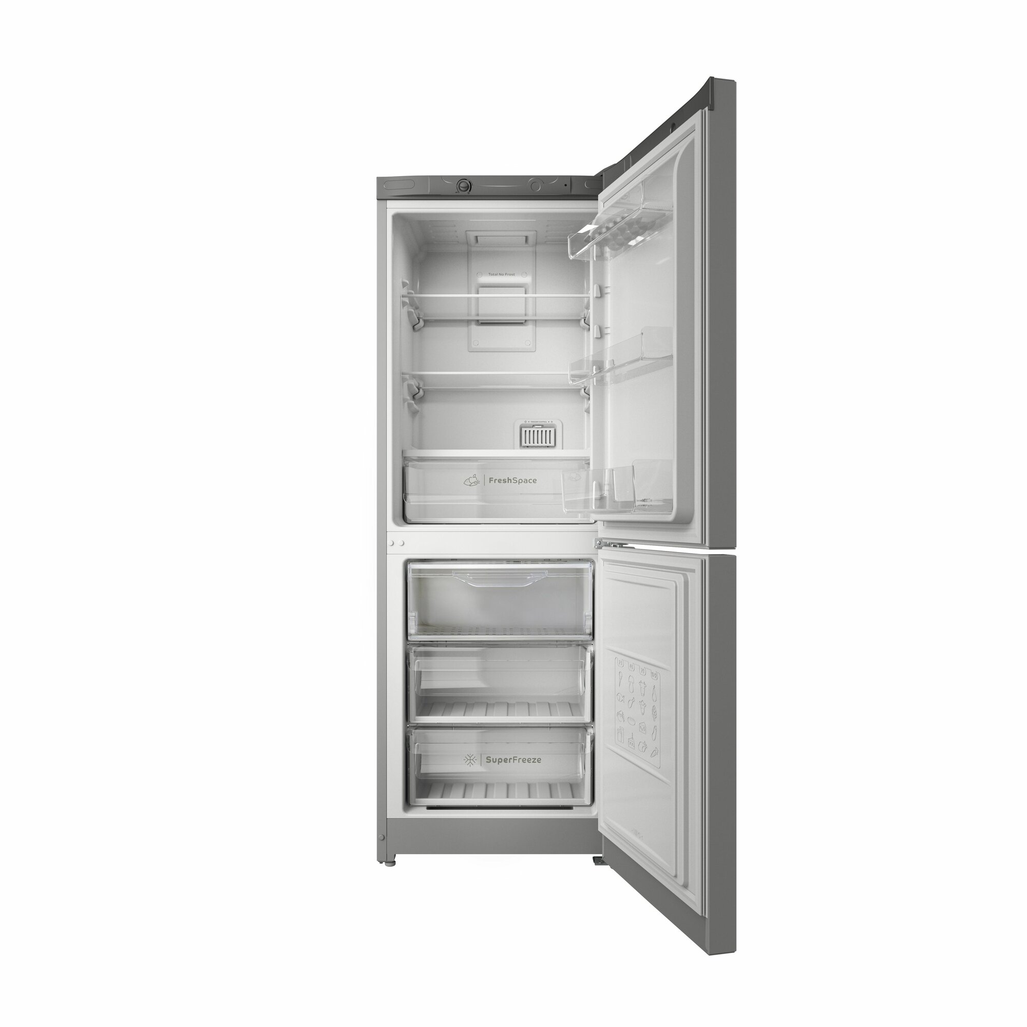 Двухкамерный холодильник Indesit ITS 4160 G, No Frost, серебристый — фото 1
