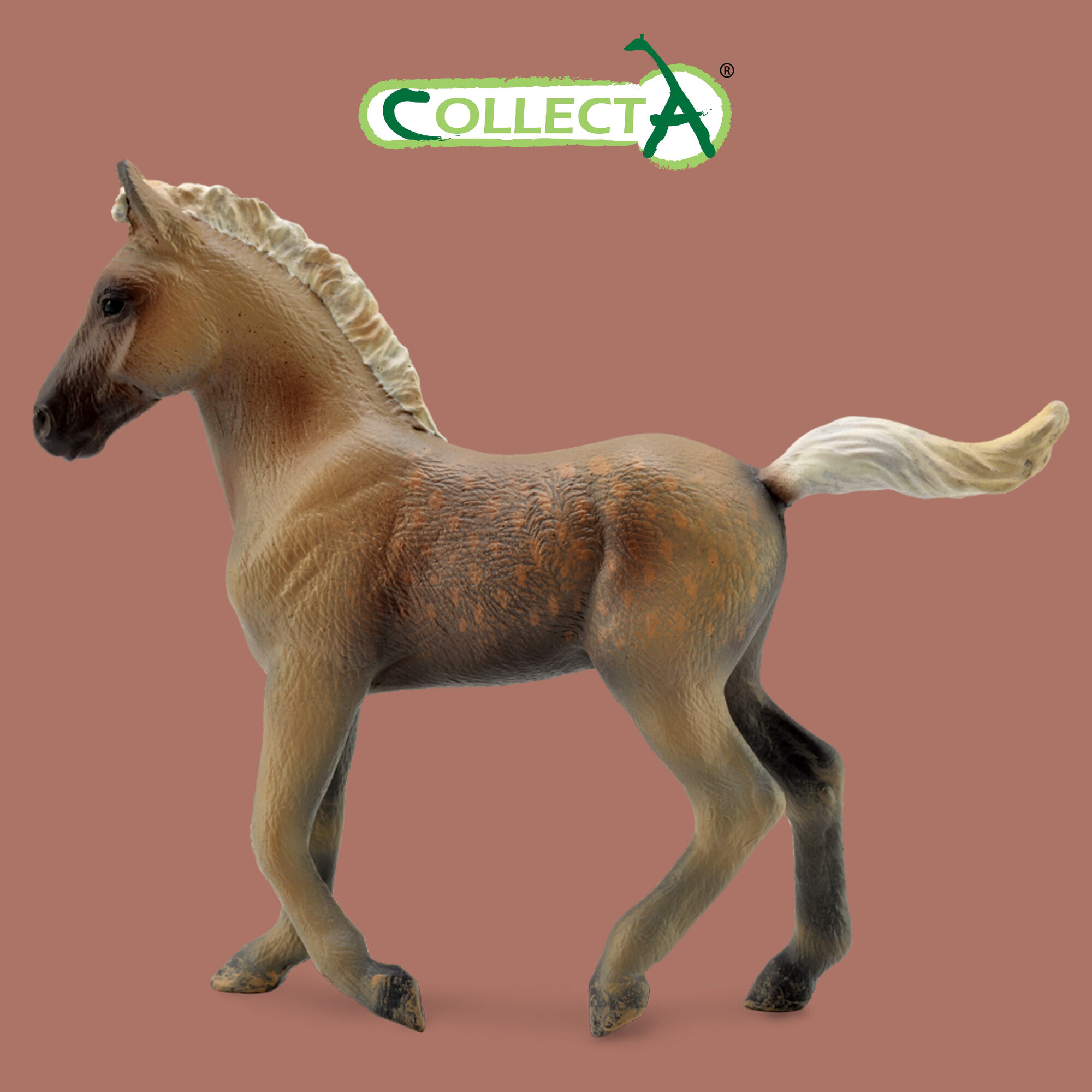 Фигурка животного Collecta Лошадь Жеребёнок горный шоколадный, 88799b