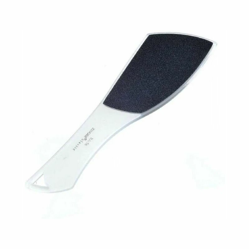 Zinger Терка педикюрная 2-х сторонняя, абразив 80/100, прозрачно-зелёная