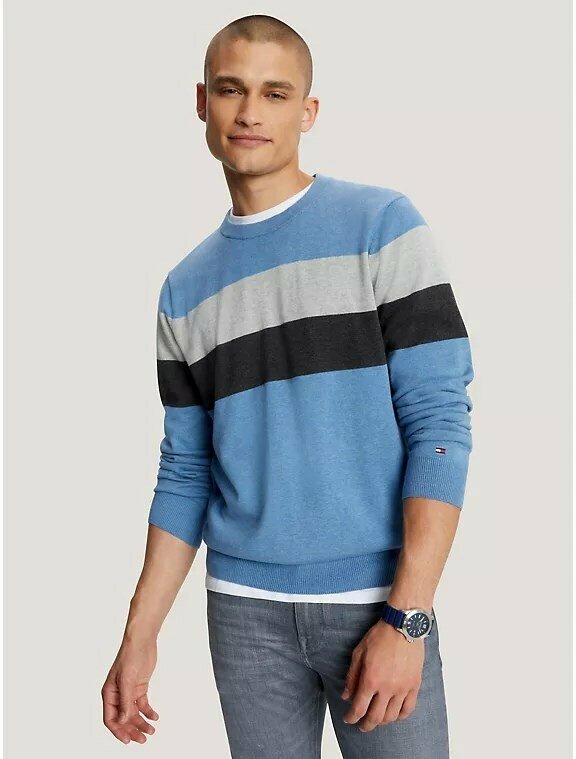 Джемпер TOMMY HILFIGER Tommy Hilfiger, размер XL, , голубой